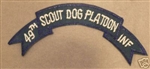 0872 49th Infantry Scout Dog Platoon Tab (dark blue) PC6