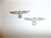 51258 WW2 German Visor silver metal cap eagle