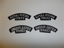 e2458p WW1 British Royal Flying Corps RFC shoulder tabs pair C11A16
