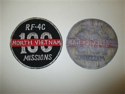 e3302 US Air Force Vietnam 100 Missions RF4C Phantom Recon Aircraft patch  IR22A