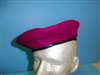 b2589-56 Vietnam French Indochina Beret Airborne red maroon size 56 W7C