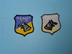 D049 Vietnam US Navy K9 Dog Patch Hand Emb PC15
