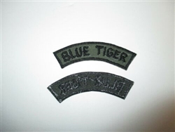b8645 US Air Force Vietnam  Security Police Squadron SPS Blue Tiger tab IR22C