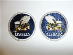 e3524 WW 2 US Navy Seabees pocket patch Sea bees CB original IR34E