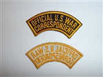 c0106 WW 2 Official US War Correspondent Tab R10C