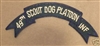 0872 Vietnam 49th Infantry Scout Dog Platoon Tab (dark blue)