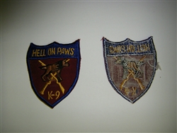 0801 Vietnam  Hell on Paws Dog patch PC3