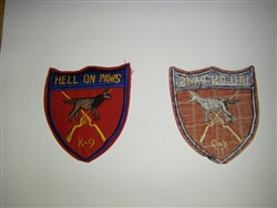 0799 Vietnam Hell on Paws Dog patch PC3
