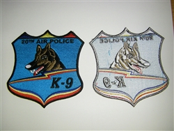 0769 Vietnam 20th Air Police K-9 Dog patch PC3