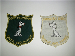 0786 Vietnam 260th M P Comany Sentry Dog Platoon Dog patch PC3