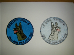 0782 Vietnam Sentry Dogs 81st Air Polices Sq Dog patch PC3
