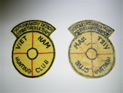 0781 Vietnam Dog patch 76th Infantry Detach Combat Tracker Team Hunting Club PC3