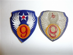 0431 WW 2 US Army Air Force  9th Air Force Patch R13A