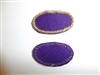 b0934 WWII OSS Oval for Jump Wings Purple wool backing w/heavy cord Burlap C19A2