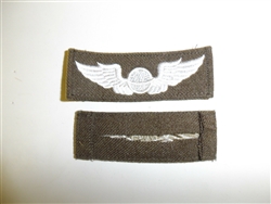 b1379 WW 2 US Army Air Force cloth Navigator's Wings OD  wool folded C17A14