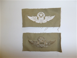 b1388 WW 2 US Army Air Force cloth Command Pilot's Wings khaki C16A2