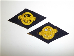 b0416 WW 2 US Navy & Coast  Cloth Discharge emblem Blue/black A10B16