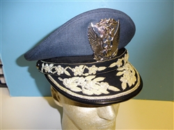 b4205-678 Vietnam RVN Air Force General Officer Visor Hat Size 6 7/8