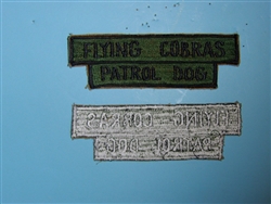 D023 Vietnam US Air Force Flying Cobras Patrol Dog patch