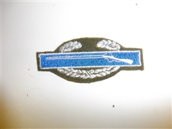 b5487 US Army WW2 CIB Combat Infantry badge OD & Blue wool trimmed C8A5