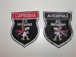 b5763 Vietnam US Air Force Cambodia 25 Missions IR20B