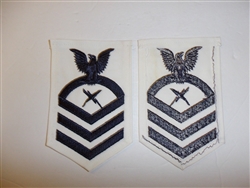 b6086 US Navy Rate Communications Technician Chief Petty Officer white IR34B