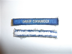 b6583 WW 2 Civil Air Patrol CAP Group Commander tab R22D