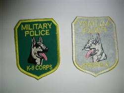 0825 Vietnam Military Police K-9 Corps Dog patch PC3
