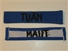 b8456 RVN South Vietnam Navy Name Tape TUAN IR9A