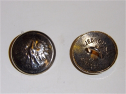 B8485 WW2 Polish Army Button with Crown/Eagle for Tunic md IR17F