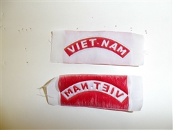 b0314 VIET-NAM Tab woven shoulder Hat patch RVN Vietnam IR9C
