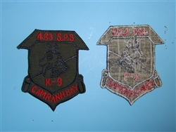 D011 Vietnam US Air Force 483rd Security Police Squadron K9 Camranh  Bay PC15