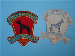 D021 Vietnam US Air Force Sentry Dogs Handler We Walk Alone patch