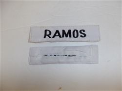 e0699 Vietnam Philippine Army Filipino Civil Action Group Ramos Name Tape R9D
