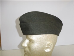 e2005-8 USMC WW2 Overseas Cover Cap Hat Green Wool no EGA grommet sz 60 W13F