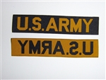 E2025 Vietnam US ARMY Tape issue type woven yellow/gold die cut IR39A
