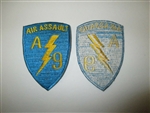 e0348 Vietnam US Army Air Assault A Company 1 Battalion 9 Infantry ltblue  IR14E