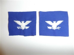 e3996p Vietnam US Air Force Colonel Rank Blue Flight Suit L&R pair IR16B