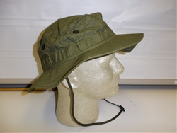 odb57 US Military Vietnam OD Poplin Boonie Hat size 57/ 7 W2A