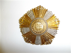 0295 RVN National Order of Vietnam Grand Cross  2nd class Breast Badge IR5T