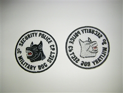0768 Vietnam 3d Security Police CP Military Dog Sect Dog patch PC3