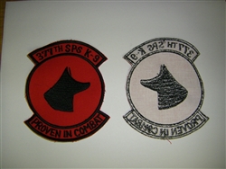 0788 Vietnam 377th SPS K-9 Proven in Combat Dog patch PC3