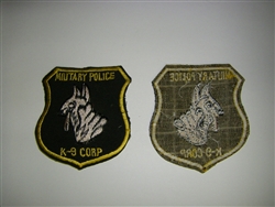 0806 Vietnam Dog patch Military Police K-9 Corp PC3