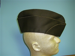 b0610-XL  WWII US Army Officer OD Overseas cap Chocolate  (extra Large)