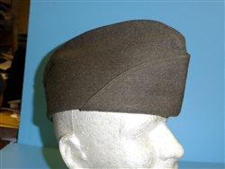 a0318  WWII US Army EM Wool OD Garrison Cap (small)