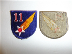 1813 WW 2 US Army 11th Air Force Patch R13A