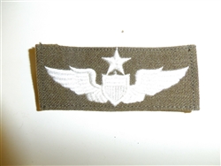 b1383 WW 2 US Army Air Force cloth Command Pilot Wings OD  wool folded C17A15