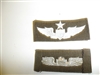 b1384 WW 2 US Army Air Force cloth Senior Pilot Wings OD wool folded C17A16