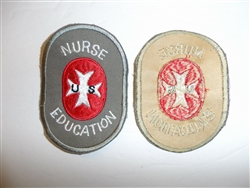 b1630 WW2 US Cadet Nurse Patch Education gray twill Public Health Service R22D