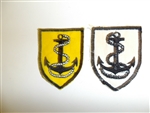 b1999 RVN Vietnam Navy Vietnamese generic shoulder patch anchor & rope IR9A